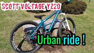 SCOTT Voltage yz20 Urban ride street trial マウンテンバイク ストリート！ [upl. by Lyreb]