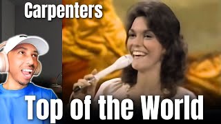 Carpenters  Top of the World REACTION VIDEO  The Carpenters Top Songs [upl. by Enirhtak581]