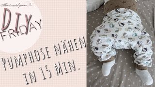 Nähanleitung für Anfänger Pumphose für BabysKleinkind in 15 Minuten DIY Friday Handmadebyanni [upl. by Otiragram174]