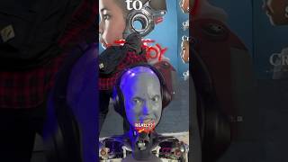 The AMECA robot reacts to TheCreator art tagged in LosAngeles movies [upl. by Jehius]