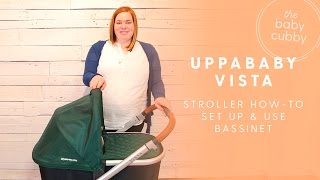 UPPAbaby Vista Bassinet How to Setup amp Use [upl. by Eimaraj]