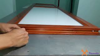 How To Homemade and Install an Aluminum Door DIY aluminum door making [upl. by Joannes124]