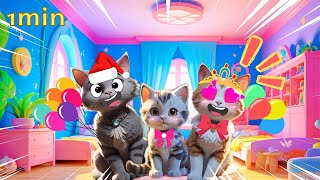 Little Kitty Song For Kids  Fun Animal Songs  Nursery Rhymes [upl. by Nylcoj474]