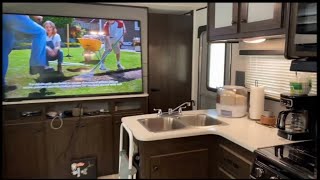 Tiny home Tour Quick Rv living room Tour in 30 secs rvtour rvlife fulltimerv [upl. by Ttelrahc]