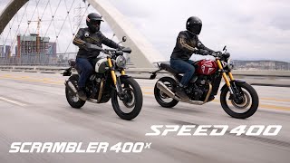 Triumph Speed 400  Scrambler 400 X  Nowości 2024 [upl. by Thorman]