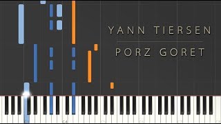 Yann Tiersen  Porz Goret \\ Synthesia Piano Tutorial [upl. by Trebliw494]