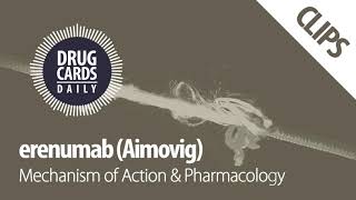 Erenumab Aimovig Mechanism of Action amp Pharmacology  Drug Cards Daily Clips [upl. by Buell]