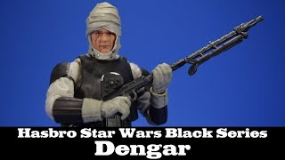 Star Wars Dengar Hasbro The Empire Strikes Back Black Series Action Figure Review [upl. by Neerbas]