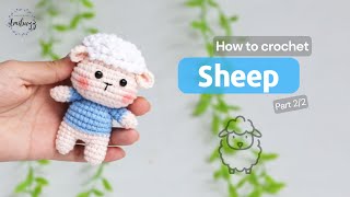 529  Sheep Amigurumi 22  Crochet Animal  Amigurumi Beginners Tutorial  Amibuzz [upl. by Abbottson989]