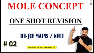 MOLE CONCEPT ONE SHOT  MOLE CONCEPT QUICK REVISION  IIT JEE  NEET [upl. by Odidnac865]