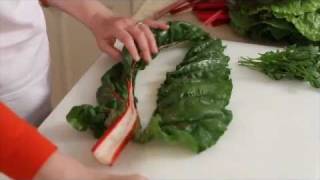 Preparing Swiss Chard [upl. by Ytsirhc]