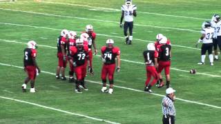 HARLINGEN CARDINAL FOOTBALL 2011 CHARLE POWERS 15 VS CARROLL [upl. by Nauqad]