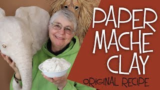 Paper Mache Clay Recipe  The Easy Original Recipe [upl. by Sikras228]