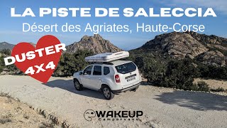 La piste de Saleccia en Dacia Duster 4x4 Désert des Agriates HauteCorse Corsica [upl. by Eulalee975]