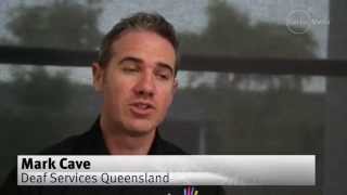 Premier Palaszczuks sign language interpreter Mark Cave talks about Auslan [upl. by Zetrok437]