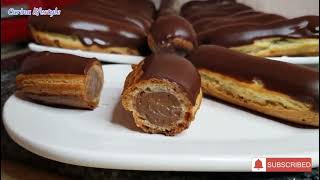 Recette facile des éclairs au chocolat pâteàchoux [upl. by Enelad]