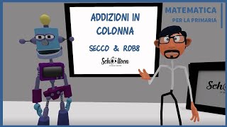 Addizioni in colonna  La Matematica per la Primaria di Schooltoon [upl. by Resaec952]