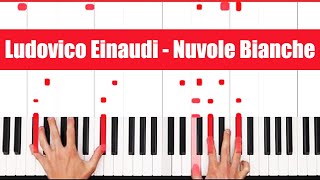 Nuvole Bianche Ludovico Einaudi Piano Cover Solo [upl. by Clarey]