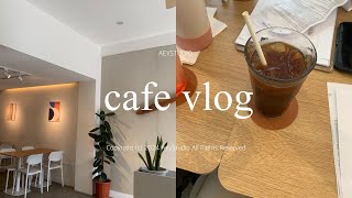 vlog drug monograph writing at cozy cafe AAA ☕️  ice americano fries carbonara [upl. by Joash]