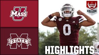 UMass Minutemen vs Mississippi State Bulldogs  Full Game Highlights  ESPN College Football [upl. by Ellehcen]