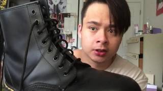 Dr Martens Combs Tract Fold Boot Review  On Feet [upl. by Treiber]