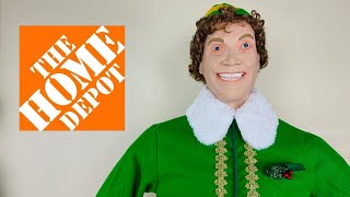 Buddy The Elf Animatronic 2024 Home Depot Unboxing amp Demo [upl. by Ahsot]