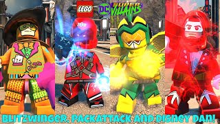 LEGO DC Super Villains Blitzwinger PackAttack04082 and DisneyDan Free Roam Custom Characters [upl. by Yessydo]