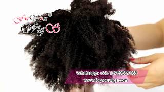 100 human hair ponytail afro kinky curly ponytail hair extensionsdrawstring ponytail human hair [upl. by Eynobe]