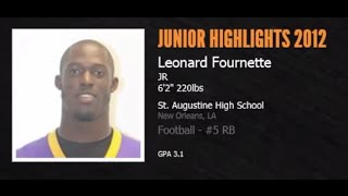 Leonard Fournette 5 Running Back  Junior Highlights 2012 [upl. by Oleusnoc660]