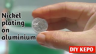 Elektroplating nikel pada aluminium  test diy zincate [upl. by Legim311]