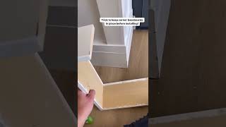 Baseboard Installation Hack diyhomeprojects [upl. by Llen421]