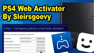 PS4 Web Activator Released By Sleirsgoevy  Tested on 702 [upl. by Daphene]