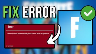 How To Fix Fortnite An Error Occurred While Connecting To Epic Servers 2024 [upl. by Zena482]