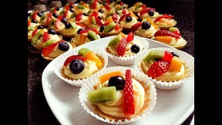 Ovocné košíčky  custard baskets with fruits [upl. by Joost]