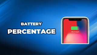 How to Show Battery Percentage on iPhone [upl. by Hulburt]