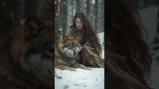 The spirit of the wolf Eyecatching Wolf  forestmusic snow forestsounds winter wolf [upl. by Anatnom]