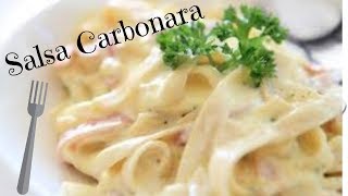 Como hacer salsa carbonara casera muy fácil y riquísimaRecetas de salsas caseras fáciles recetas [upl. by Anitram102]