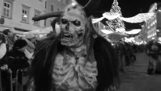 Krampusshow Villach 2015  Schwarze Horde [upl. by Ylahtan477]