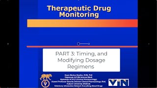 Therapeutic Drug Monitoring Timing and Modifying Dosage Regimens [upl. by Thane280]