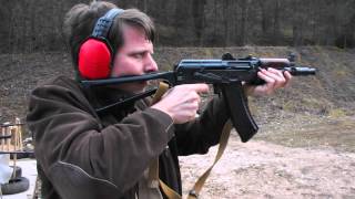 AKS 74U fun shooting in Slovakia [upl. by Erlin]