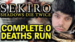 Azzapp beats SEKIRO with 0 DEATHS FULL RUN [upl. by Ahsinwad]