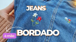 Como Fazer FLOR de JEANS Reciclado  Artesanato CUSTOMIZAÇÃO Passo a Passo [upl. by Warfold]