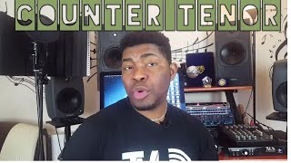 VOICE TYPES pt 4  COUNTER TENOR Singing Lessons [upl. by Aihsak]