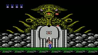 Contra  Stage 3 Waterfall Boss Gromaides Contra Nes Retro Disparos Gromaides [upl. by Killarney260]