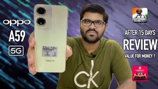 Oppo A59 5G Review After 15 Days Of Usage  Honest Review  HINDI 🔥 [upl. by Dearman]