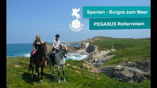 Reiturlaub Spanien  Von Burgos nach Santander  Reiten am Meer [upl. by Oribel530]