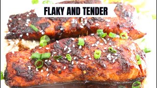 SALMON TERIYAKI  EASY RECIPE  Quick and EASY Salmon Teriyaki Recipe [upl. by Eednim509]