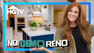 MAJOR Modern Kitchen Renovation  No Demo Reno  HGTV [upl. by Ticknor621]