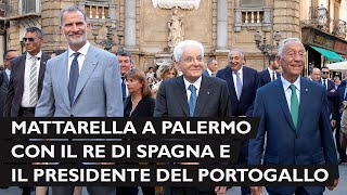 Cotec la visita di Mattarella Re Felipe VI di Spagna e il Presidente del Portogallo De Sousa [upl. by Somisareg]