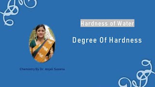 Degree Of Hardness Of water Degree Of Hardness of Water FormulaBy Dr Anjali Ssaxena [upl. by Eedahs585]